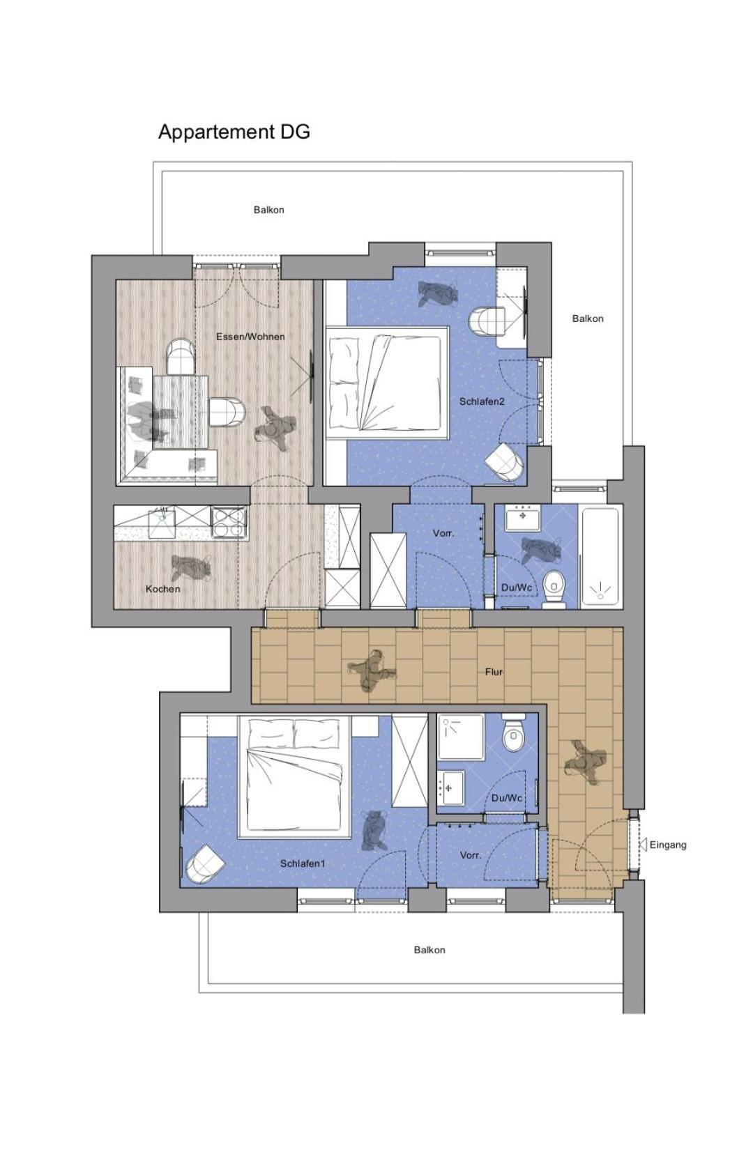 Zeitlos Apartments ゲルロス 部屋 写真
